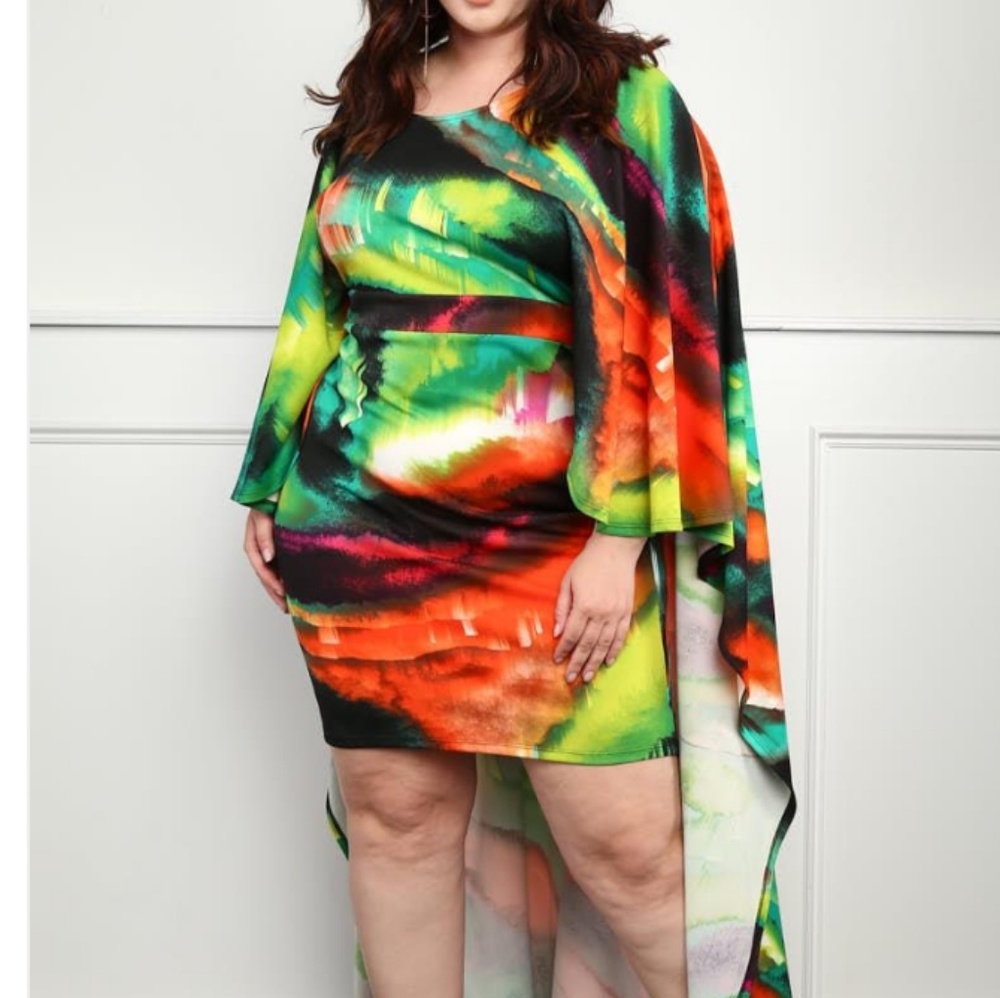 Cap multi color plus size
